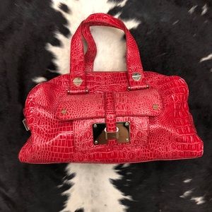 Jessica Simpson Faux Crocodile/Alligator Handbag
